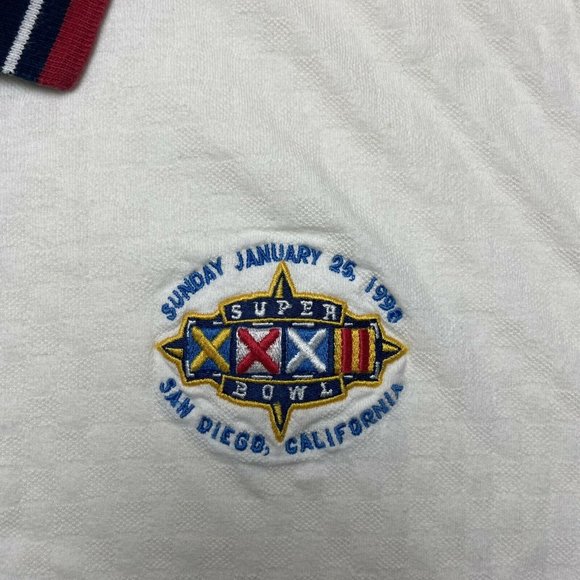 Vintage 90’sSuper Bowl  XXXII Polo Shirt by Starter Size M - Picture 7 of 7